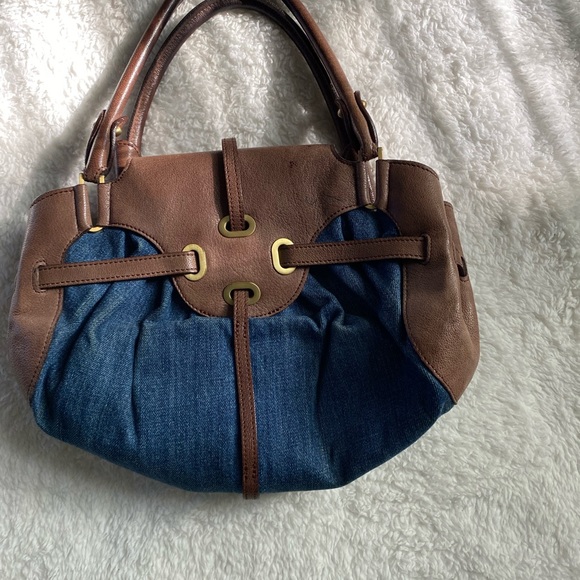 Jimmy choo bag. Blue denim bag small tulips bag - Picture 2 of 3